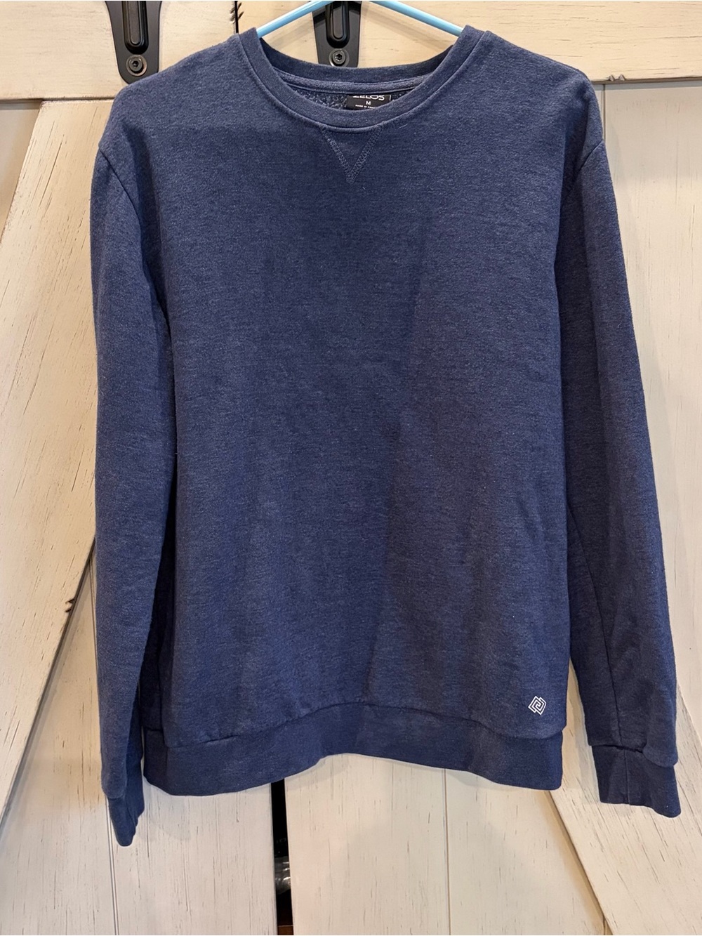 ZELOS Crewneck Sweater Shirt Blue Size Medium